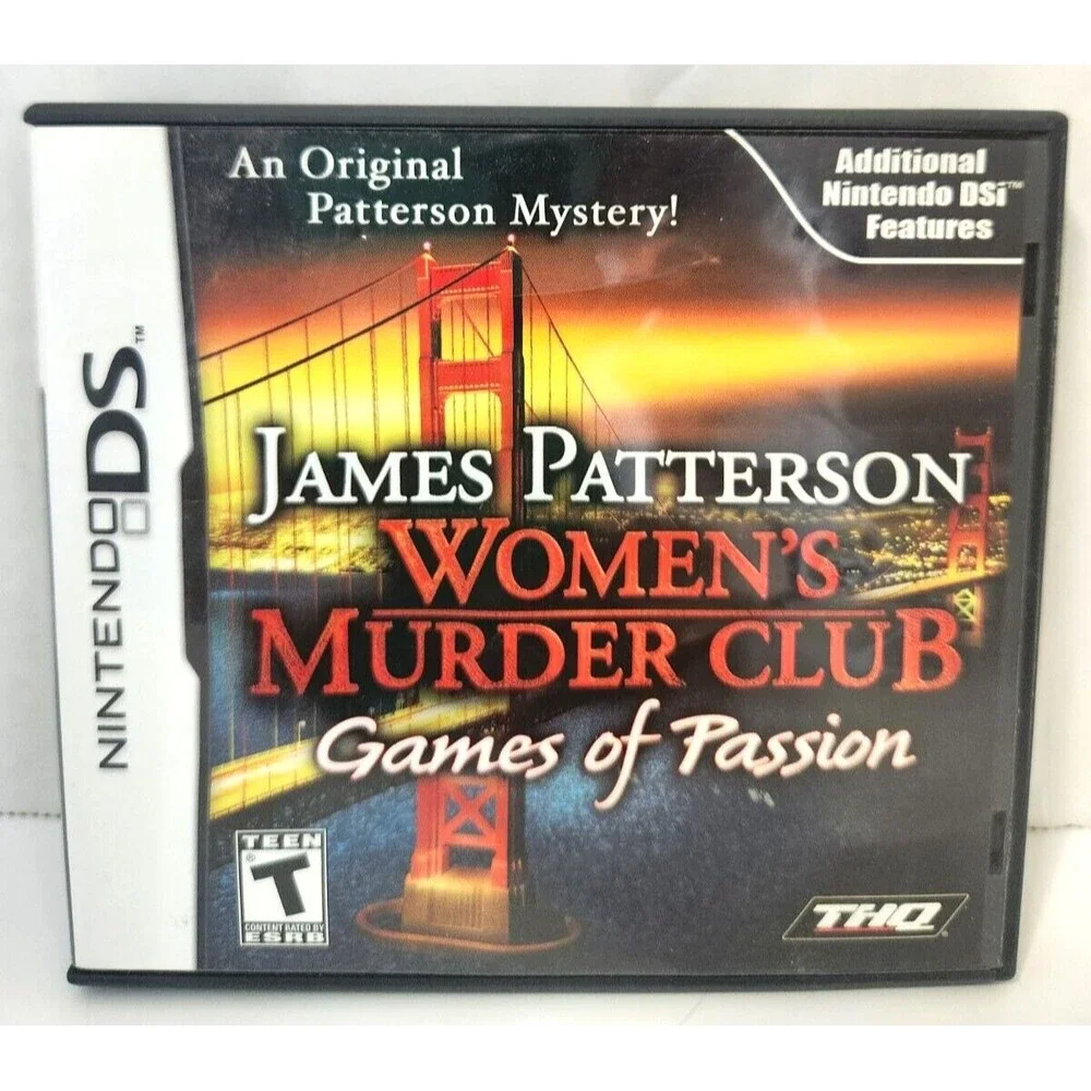 GAME CASE ONLY James Patterson WOMEN'S MURDER CLUB Games Of Passion Nintendo DS